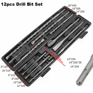 12PCS SDS nề búa khoan bit thiết lập bê tông SDS cộng với búa khoan lỗ khoan nề bê tông búa khoan bit - Product Image 2