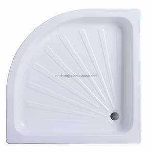 Beau secteur acier émail plateau de douche XG800C salle de bain Quadrant plateau de douche en acier pour la maison hôtel - Product Image 5