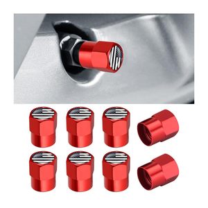 Capuchon de valve de pneu de voiture 11x9mm en cuivre universel pour moto électrique et voiture avec dessus rouge - Product Image 3