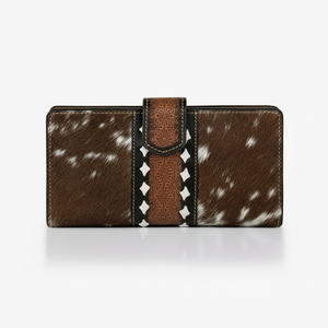 High Quality Custom Cow Hair Leather Long <b>Wallet</b> <b>for</b> <b>Women</b> New Fashion Style with Open Closure Price - Product Image 1