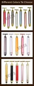 Massaggiatore Elettrico a Forma di T in Oro 24K per Viso e Occhi, Strumento per Rassodamento della Pelle e Lifting Facciale - Product Image 5