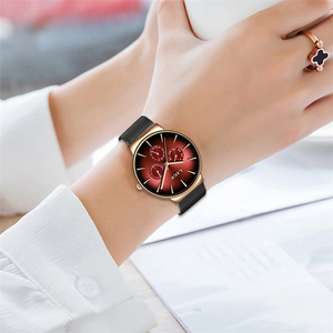 Reloj — <span class=keywords><strong>montre</strong></span> à Quartz pour hommes et femmes, bracelet Ultra-fin, maille en acier, étanche, Sport, horloge, nouvelle mode <span class=keywords><strong>2021</strong></span>, 9936 - Product Image 6