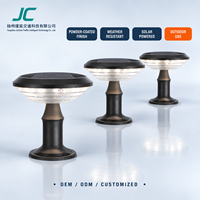 Lampe solaire de jardin extérieure personnalisée, étanche, à LED, pour clôture, portail, allée, éclairage paysager