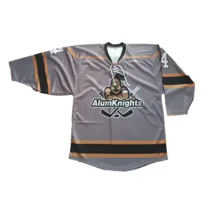 2021 hot selling ice hockey shirts any logo sublimation golden custom hockey jersey
