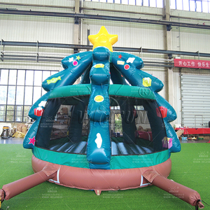 WINSUN Château gonflable commercial d'extérieur pour enfants, trampoline arbre de Noël en PVC, certifié CE, sans plomb, ignifuge, facile à monter - Product Image 5