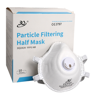 Respirador FFP3 NR con Certificación CE, Forma de Copa, Respiración EN149, Mascarilla Desechable, Protección Industrial con Válvula de <span class=keywords><strong>Exhalación</strong></span> - Product Image 1
