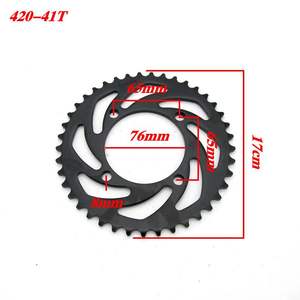 Piñón de Cadena para Motocicleta y Scooter Guangzhou Sprockets 420-41T con Diámetro Interior de 76 mm, Piezas de Piñón Dentado - Product Image 4