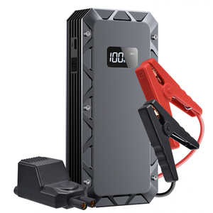 Arrancador de Baterías Portátil para Automóvil, 12V, (Gasolina 7L / Diésel 6L), <span class=keywords><strong>con</strong></span> Pantalla LCD, Cables de Arranque, Luz, Cable de Carga - Product Image 1