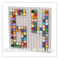 NO.98138 8mm X 8mm Düz Karo DIY Eğitici Yapım Oyuncak Tuğlaları Plastik ABS Model Oyuncak-1:8 Ölçekli Kamyon Temalı ASTM Sertifikalı