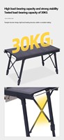 Vente en gros Table d'événement de pêche en plein air en aluminium de haute qualité de luxe IGT modulaire pliante portable pliable camping randonnée
