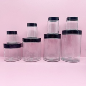 Wholesale180ml 250ml 220ml 280ml 380ml 500ml 750ml Food <b>Container</b> Glass Packaging with Black Tinplate Lid - Product Image 3