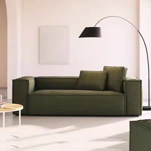 Canapé modulaire sectionnel à deux places en tissu, rembourré en éponge, pas cher, pour appartement, salon, hôtel, mobilier moderne - Product Image 2