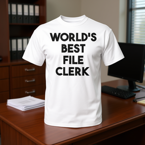 T-shirt promotionnel « Meilleur archiviste du monde » - Product Image 1