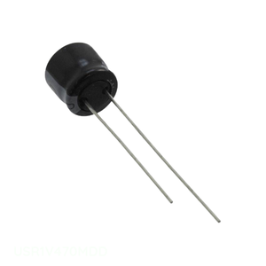 ตัวเก็บประจุแบบรัศมี th 47 uF ตัวเก็บประจุแบบมีรูผ่าน USR1V470MDD 47 uF ตัวเก็บประจุแบบรัศมี47 uF 20% 35V - Product Image 1