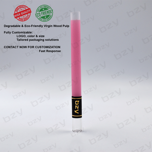 מדבקת לוגו בהתאמה אישית 109 מ\\\"מ 98 מ\\\"מ 84 מ\\\"מ קלאסי חום זכוכית צבעונית לא מולבנת פיה לעישון קונוסים מוכנים מראש וגלגולים טיפים פרימיום - Product Image 3