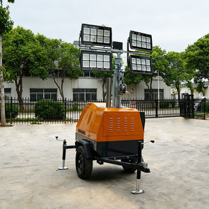 Super Factory Mobile Light <b>Tower</b> 7M LED Diesel <b>Powered</b> Outdoor Construction Lighting Equipment - Product Image 4