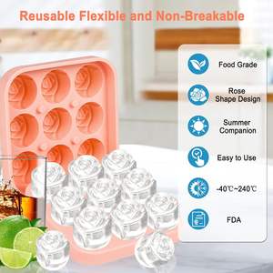 Moule à glaçons sphériques en silicone, nouvelle mode, écologique et durable, avec couvercle et bac pour la fabrication de glaces - Product Image 6