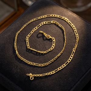 Wholesale 14K 18K 24K Micro Gold Plated Figaro Style <b>Chain</b> Necklaces, Fashion <b>Chain</b> Necklaces, Brass <b>Chain</b>, Modern <b>Chain</b> Design. - Product Image 2