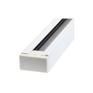 Carril de tres vías blanco, tipo I, con instalación sencilla, ideal para iluminación decorativa y funcional en espacios. - Product Image 1