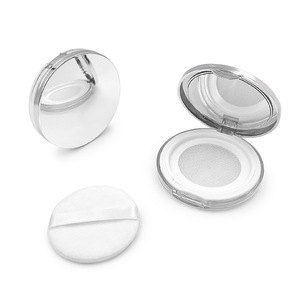 Yueshunxing Nhựa Bán Buôn Bạc Vòng Rỗng Trang Điểm Nhỏ Gọn Bột Bột Lỏng Trường Hợp Với Gương - Product Image 1