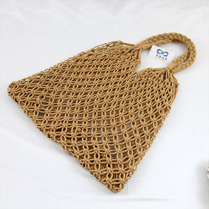 Tren Baru 2023 Diskon Besar-besaran Pabrik Murah Penjualan Langsung Mode Alami Kertas Jerami Dapat Dilipat Tas Tangan Lembut Tas Pantai Wanita Bagus - Product Image 1
