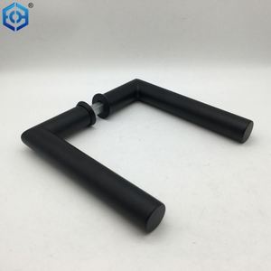 Manija de puerta de acero inoxidable negra hermosa moderna para Diseño de Interiores elegante y elegante - Product Image 3