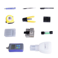 MT-8454 N en 1 Kit d'outils FTTH, Dénudeur de câble FC-6S, Mètre de puissance optique, VFL, Coupe-fibre optique, Kits d'outils de fibre optique FTTH