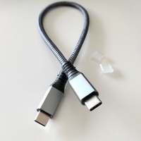 Câble USB 4.0 USB3.2 Type C à C 40GBPS 8K 60Hz PD 100W Charge rapide 5A Veste en nylon Câble audio vidéo mâle à mâle