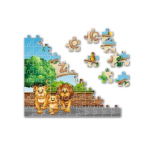 Tùy chỉnh thiết kế in đầy đủ màu sắc phim hoạt hình giáo dục ghép hình câu đố đồ chơi trò chơi làm giấy các tông EN71 chứng nhận 1 Bộ Thủ công mỹ nghệ - Product Image 4