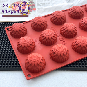 Moule à mousse en silicone Tangba, petite <span class=keywords><strong>marguerite</strong></span>, résistant aux hautes températures, moule à pâtisserie, moule à pudding, moule à gelée - Product Image 2