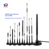 Antena Helicoidal Lora de 400-470 MHz y 433 MHz con Base Magnética para Comunicación por Internet, Amplificador de Señal de Radioaficionado