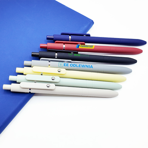 Ensemble de papeterie Deya modèle Macaron, personnalisable, en gros, publicitaire, stylos gel 0,5 mm, couleurs promotionnelles vibrantes, encre noire, pointe fine - Product Image 1