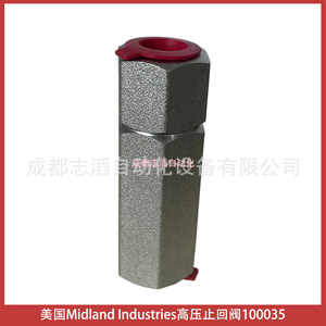 Válvula de Retención de Alta Presión Midland Industries 100035 para Medios Neumáticos y Gases - Product Image 2