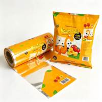 Fabricant OEM – Rouleau de film d'aluminium alimentaire imprimé, film barrière plastique, sachet vide pour l'emballage de chips et de snacks croustillants