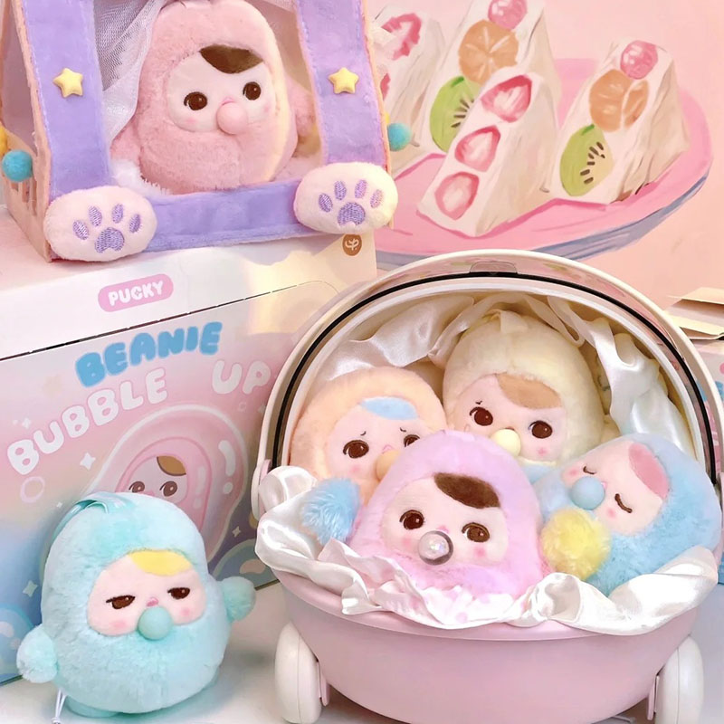 PUCKY BEANIE BUBBLE UP ぬいぐるみ【アソートボックス】 POPMART PUCKY Beanie Bubble UP Series Plush Blind Box