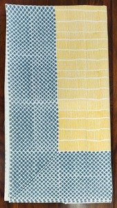 Mantel de Algodón Estampado a Mano, Rectangular, para Mesa de Comedor, con Diseño de Rayas y Puntos, para Hogar y Cocina - Product Image 6