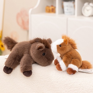 Caballo de peluche personalizado al por mayor, potro de pie, caballo suave, juguete de peluche para niños, regalo, Potro en posición propensa - Product Image 5