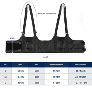 <span class=keywords><strong>เข็มขัด</strong></span>ยืดหลังปรับระดับได้สำหรับใช้ในบ้าน บรรเทาอาการปวดหลัง ปรับแก้ท่าทาง นวดคอและเอว สีดำ - Product Image 3