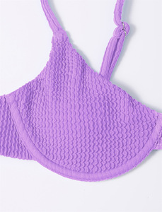 Maillot de bain 2 pièces pour femmes, sous-vêtements d'été, décontracté, côtelé, plage, bord de mer, Camping, Micro, vente en gros - Product Image 5