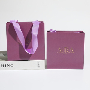 Wholesale Custom logo Eco-friendly <b>Paper</b> Bags, Gift Storage <b>Packaging</b> Bags, Clothing, Shoes, Jewelry, Shopping Bags - Product Image 5