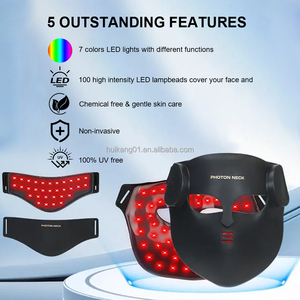 Máscara de Terapia de Luz Fotónica de Alta Intensidad Fitkang OEM 100LEDs, Cuidado de la Piel, Inalámbrica, Portátil, Silicona 4D - Product Image 2