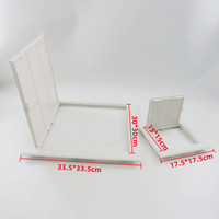Panneau d'accès 300x300mm Panneau d'accès de plafond Trappe d'inspection en plastique pour salle de bain Plaque de plâtre Mur Chauffage Tuyau Câble de travail