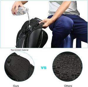 Bolsa de depósito para motocicleta resistente al agua con bolsa de depósito de combustible de aceite de Gas magnético negro ventana más grande para <span class=keywords><strong>Honda</strong></span> Yamaha Suzuki Kawasaki - Product Image 6