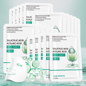 10 unids/caja <span class=keywords><strong>de</strong></span> ácido salicílico orgánico Natural, máscara antiacné, máscara Facial hidratante, Control <span class=keywords><strong>de</strong></span> aceite, máscara facial para el cuidado <span class=keywords><strong>de</strong></span> la piel - Product Image 1