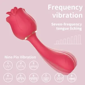 Vibrador Portátil 2 en 1 con Succión, Silicona Médica, Impermeable, Estimulador de Punto G y Clítoris, Juguetes Sexuales para Mujeres - Product Image 1