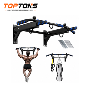 TOPTONS Attrezzatura Fitness Domestica di Alta Qualità, Stazione Dip, Barra per <span class=keywords><strong>Trazioni</strong></span> da <span class=keywords><strong>Porta</strong></span>, Barra per <span class=keywords><strong>Trazioni</strong></span> a Muro, Barra per <span class=keywords><strong>Trazioni</strong></span> Autoportante - Product Image 1