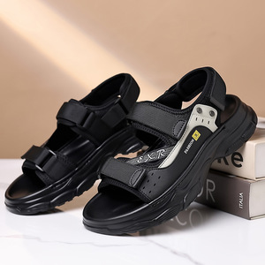 Sandalias de playa de suela gruesa para hombre, sandalias de verano transpirables, antideslizantes y resistentes al desgaste, sandalias de punta cerrada, zapatos informales para exteriores para hombre - Product Image 4