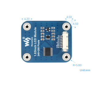 หน้าจอ LCD ขนาด1.83นิ้วความละเอียด240x280และมุมโค้งมน65K ทำจากวัสดุ IPS - Product Image 6