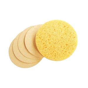 Soffio personalizzato per il trucco in spugna per la pulizia del viso con etichetta privata personalizzata in cellulosa - Product Image 4