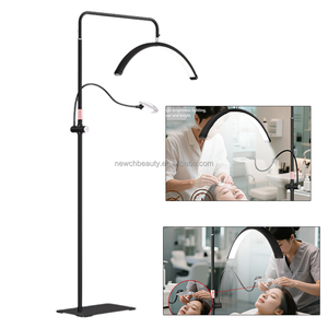 Lámpara Moderna para el Cuidado Facial <span class=keywords><strong>de</strong></span> la Piel, Lámpara <span class=keywords><strong>de</strong></span> Belleza con Intensidad Regulable, Lupa, Anillo <span class=keywords><strong>de</strong></span> Luz <span class=keywords><strong>de</strong></span> Estudio, Luz <span class=keywords><strong>de</strong></span> Trabajo para Uñas, Cejas y Tatuajes - Product Image 1